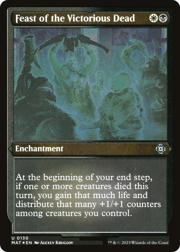 Feast of the Victorious Dead (MAT-130) [March of the Machine: The Aftermath] Etched Foil MTG Single Wizards of the Coast