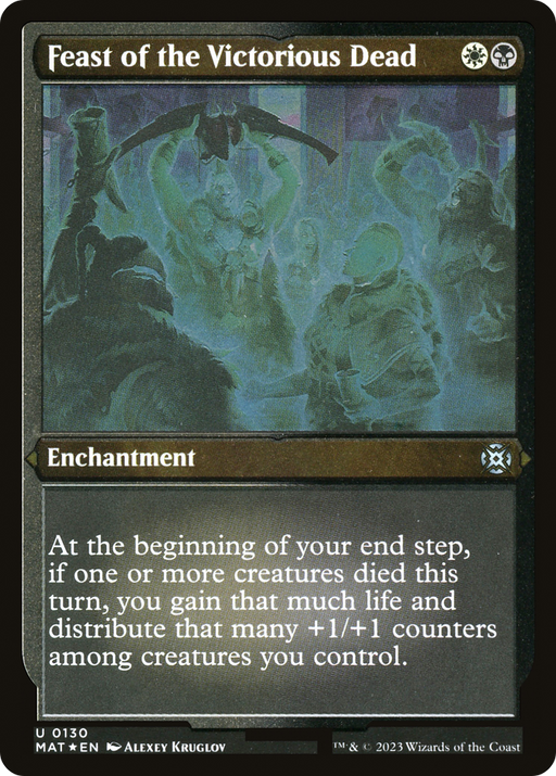 Feast of the Victorious Dead (MAT-130) [March of the Machine: The Aftermath] Etched Foil MTG Single Wizards of the Coast