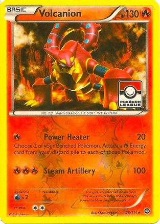 Volcanion - 25/114 (Pokemon League) Reverse Holofoil [Promos: League & Championship Cards] Pokemon Single Pokémon
