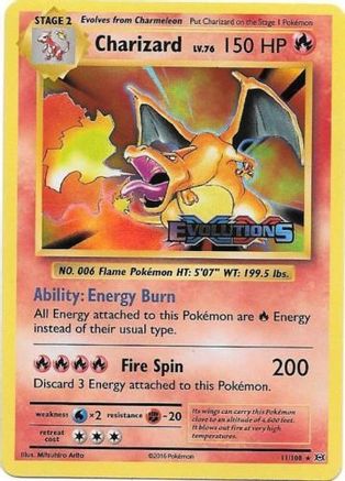 Charizard (XY Evolutions Prerelease) () Holofoil [Promos: XY Promos] Pokemon Single Pokémon
