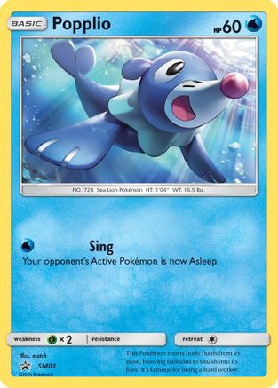 Popplio - SM03 (/248) Holofoil [SM: Black Star Promos] Pokemon Single Pokémon
