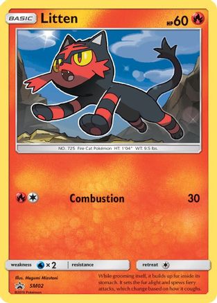 Litten - SM02 (/248) Holofoil [SM: Black Star Promos] Pokemon Single Pokémon
