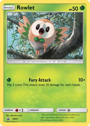 Rowlet - SM01 (/248) Holofoil [SM: Black Star Promos] Pokemon Single Pokémon