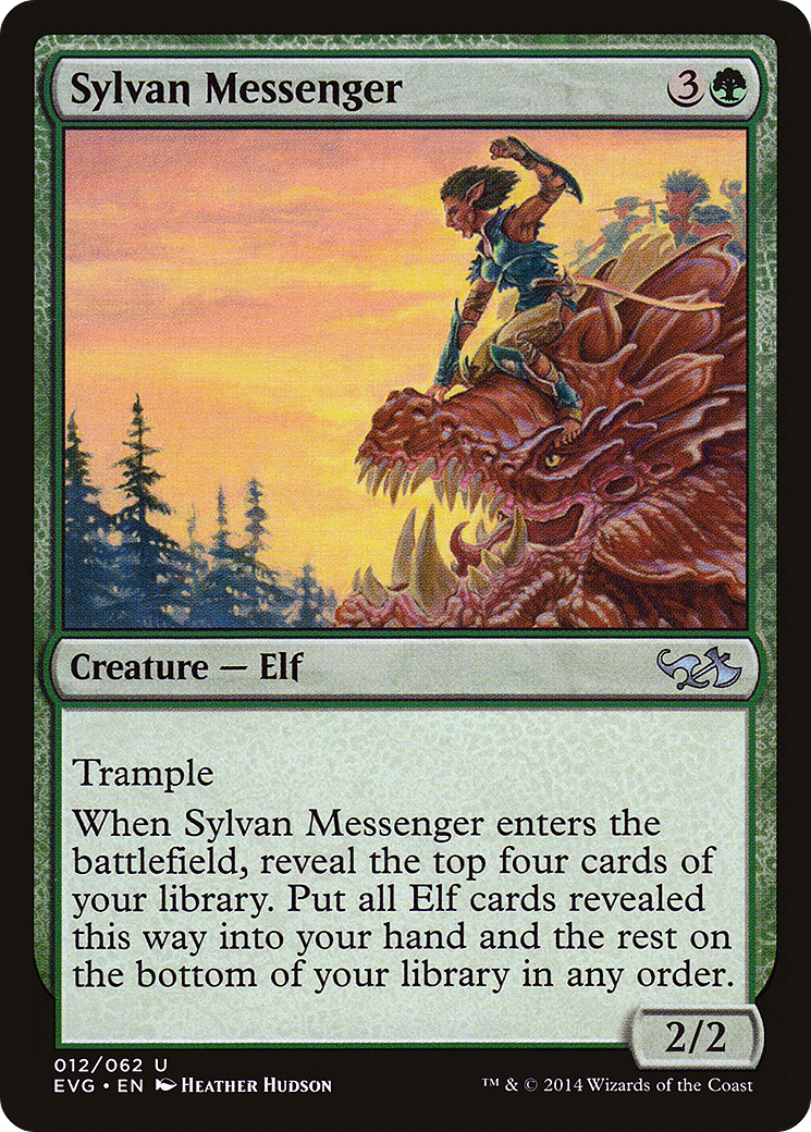 Sylvan Messenger (DD3-) [Misc] Duel Decks Anthology: Elves vs. Goblins MTG Single Wizards of the Coast