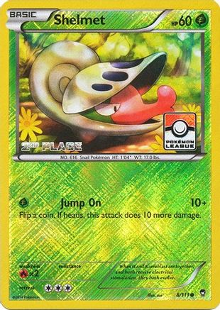 Shelmet - 8/111 (Pokemon League) [2nd Place] () Reverse Holofoil [Promos: League & Championship Cards] Pokemon Single Pokémon