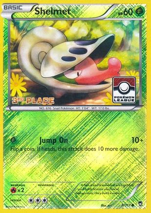 Shelmet - 8/111 (Pokemon League) [3rd Place] () Reverse Holofoil [Promos: League & Championship Cards] Pokemon Single Pokémon