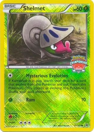 Shelmet - 11/101 (Championship Series) () Reverse Holofoil [Promos: League & Championship Cards] Pokemon Single Pokémon