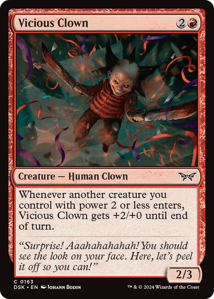Vicious Clown (DSK-163) [Duskmourn: House of Horror] MTG Single Wizards of the Coast