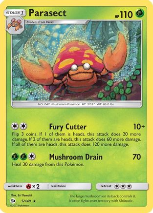 Parasect (5/149) [SM: Base Set] Pokemon Single Pokémon