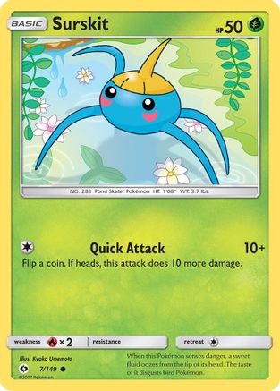 Surskit (7/149) [SM: Base Set] Pokemon Single Pokémon