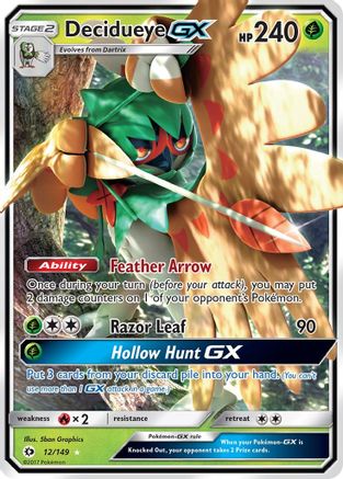 Decidueye GX (12/149) Holofoil [SM: Base Set] Pokemon Single Pokémon