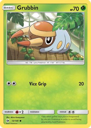 Grubbin (13/149) [SM: Base Set] Pokemon Single Pokémon
