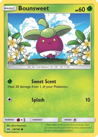 Bounsweet (18/149) [SM: Base Set] Pokemon Single Pokémon