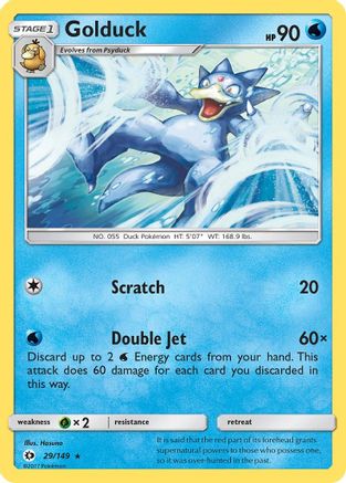 Golduck (29/149) Reverse Holofoil [SM: Base Set] Pokemon Single Pokémon