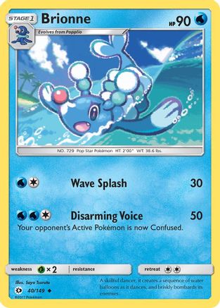 Brionne (40/149) [SM: Base Set] Pokemon Single Pokémon