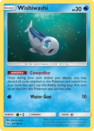 Wishiwashi (44/149) [SM: Base Set] Pokemon Single Pokémon