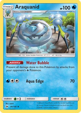 Araquanid (46/149) Reverse Holofoil [SM: Base Set] Pokemon Single Pokémon