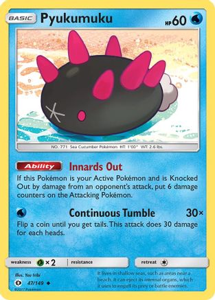 Pyukumuku (47/149) [SM: Base Set] Pokemon Single Pokémon