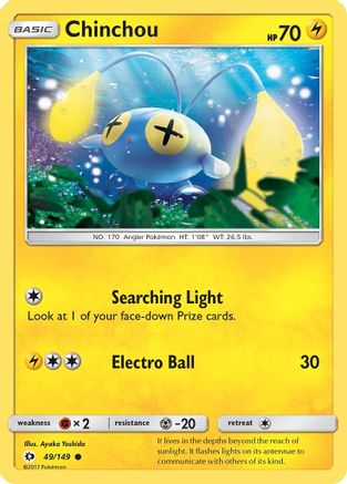 Chinchou (49/149) [SM: Base Set] Pokemon Single Pokémon