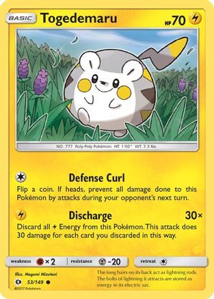 Togedemaru (53/149) Reverse Holofoil [SM: Base Set] Pokemon Single Pokémon