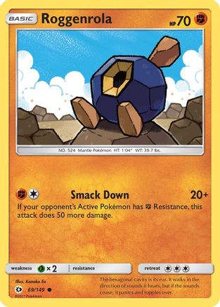 Roggenrola (69/149) [SM: Base Set] Pokemon Single Pokémon