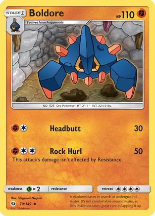 Boldore (70/149) [SM: Base Set] Pokemon Single Pokémon