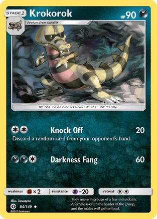 Krokorok (/149) [SM: Base Set] Pokemon Single Pokémon