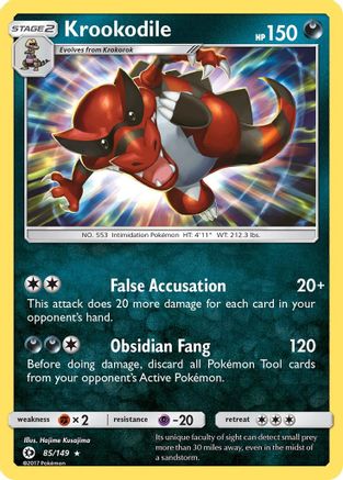 Krookodile (85/149) Holofoil [SM: Base Set] Pokemon Single Pokémon