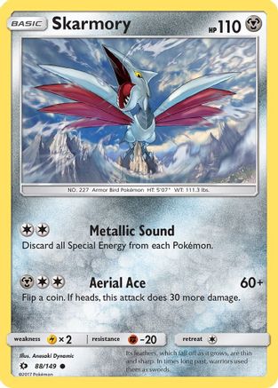 Skarmory (88/149) [SM: Base Set] Pokemon Single Pokémon