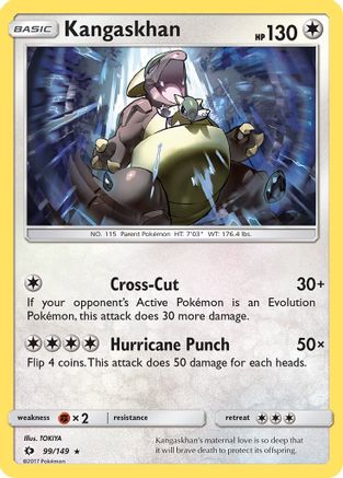 Kangaskhan (99/149) Reverse Holofoil [SM: Base Set] Pokemon Single Pokémon