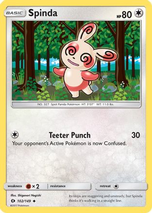 Spinda (102/149) Reverse Holofoil [SM: Base Set] Pokemon Single Pokémon
