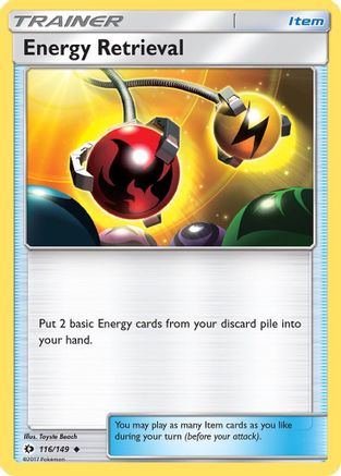 Energy Retrieval (116/149) Reverse Holofoil [SM: Base Set] Pokemon Single Pokémon