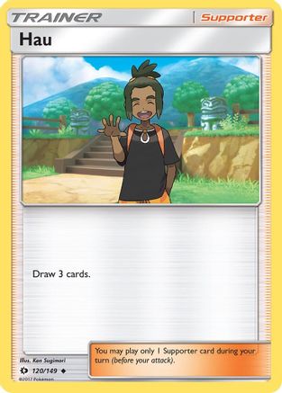 Hau (120/149) Reverse Holofoil [SM: Base Set] Pokemon Single Pokémon