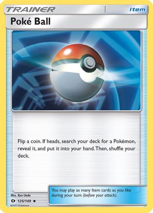 Poke Ball (125/149) Reverse Holofoil [SM: Base Set] Pokemon Single Pokémon