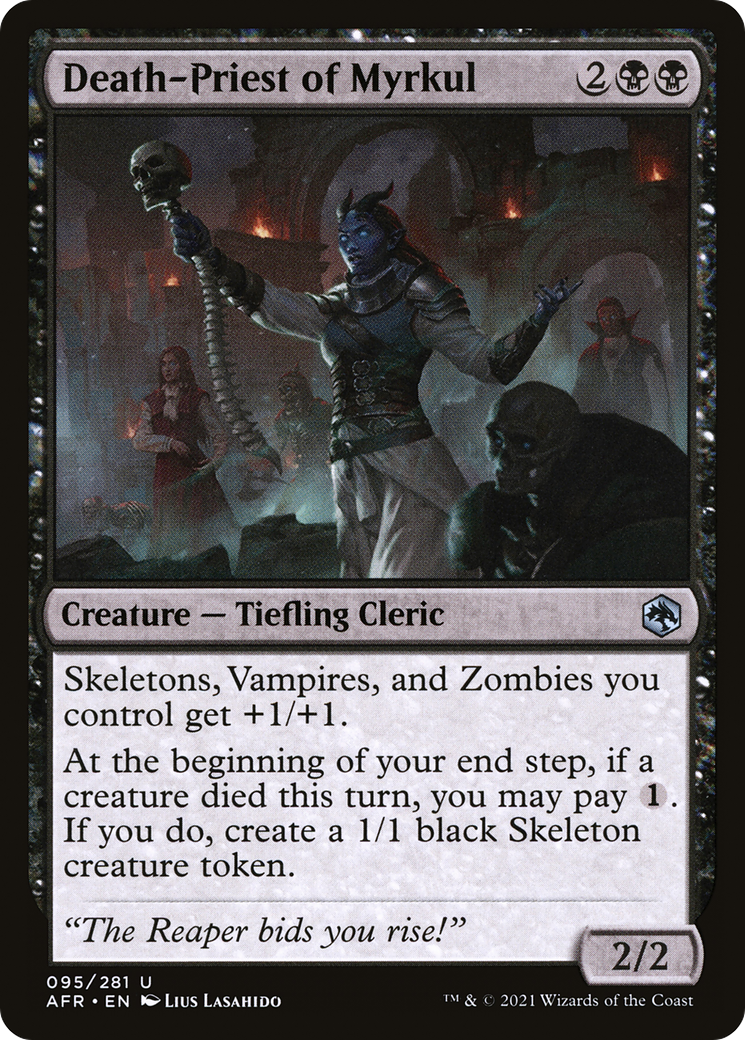Death-Priest of Myrkul (AFR-095) [Adventures in the Forgotten Realms] Foil MTG Single Wizards of the Coast