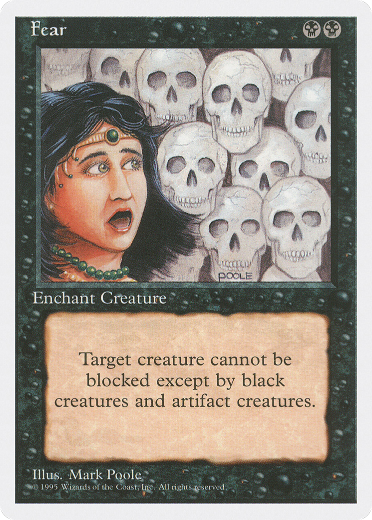 Fear (4ED-137) [Fourth Edition] MTG Single Wizards of the Coast