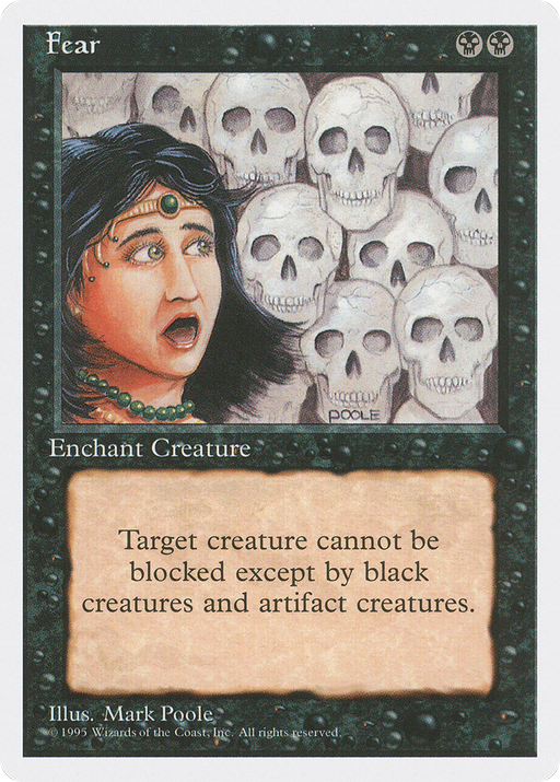 Fear (4ED-137) [Fourth Edition] MTG Single Wizards of the Coast