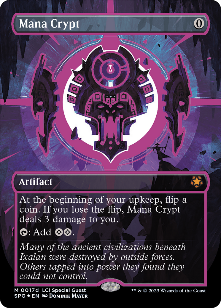 Mana Crypt (0017d) (SPG-17D) [Special Guests] (Borderless) Foil MTG Single Wizards of the Coast