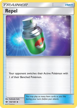 Repel (130/149) Reverse Holofoil [SM: Base Set] Pokemon Single Pokémon