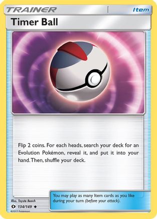 Timer Ball (134/149) [SM: Base Set] Pokemon Single Pokémon