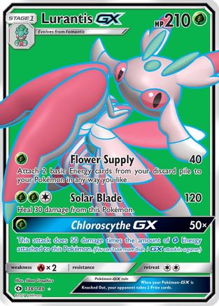 Lurantis GX (Full Art) (138/149) Holofoil [SM: Base Set] Pokemon Single Pokémon