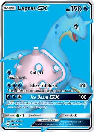Lapras GX (Full Art) 139/149 Holofoil [SM: Base Set] Pokemon Single Pokémon