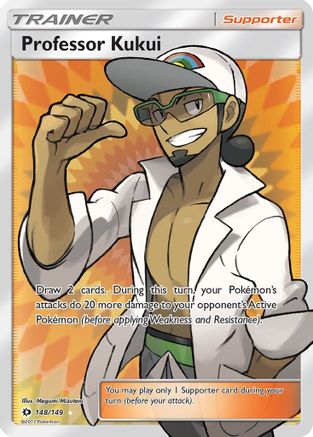 Professor Kukui (Full Art) 148/149 Holofoil [SM: Base Set] Pokemon Single Pokémon