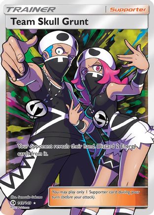 Team Skull Grunt (Full Art) 149/149 Holofoil [SM: Base Set] Pokemon Single Pokémon