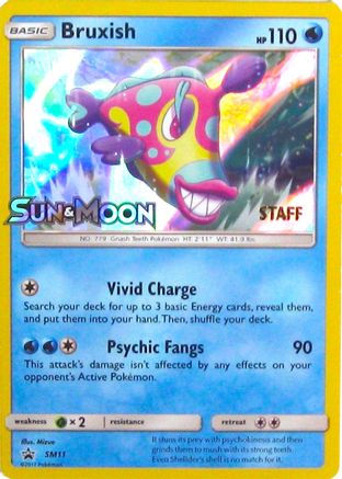 Bruxish - SM11 (Prerelease) [Staff] () Holofoil [SM: Black Star Promos] Pokemon Single Pokémon