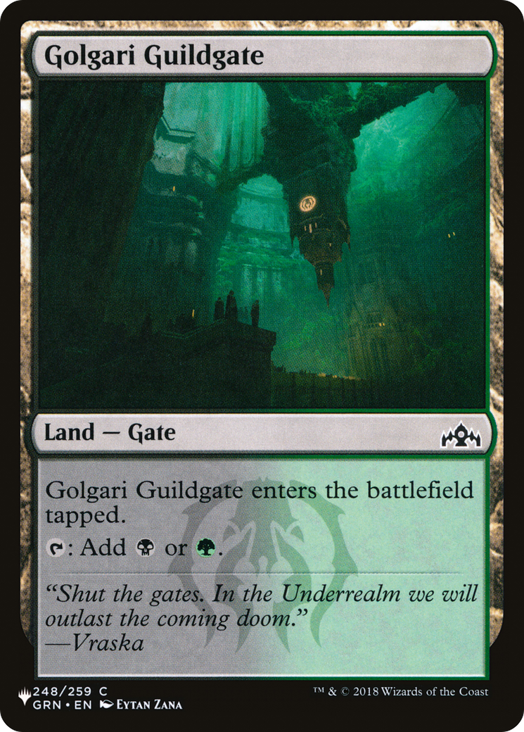 Golgari Guildgate (LIST-GRN-248) [Mystery Booster] The List Reprints MTG Single Wizards of the Coast