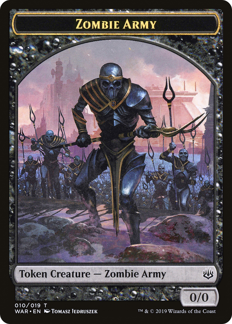 Zombie Army Token (010) (WAR-010) [Tokens] War of the Spark Tokens MTG Single Wizards of the Coast