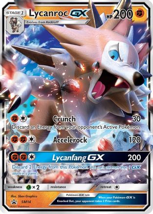 Lycanroc GX - SM14 (SM14/248) Holofoil [SM: Black Star Promos] Pokemon Single Pokémon