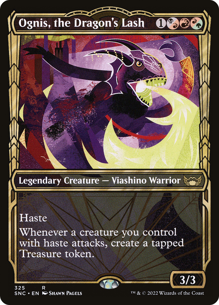 Ognis, the Dragon's Lash (SNC-325) [Streets of New Capenna] (Showcase) Foil MTG Single Wizards of the Coast