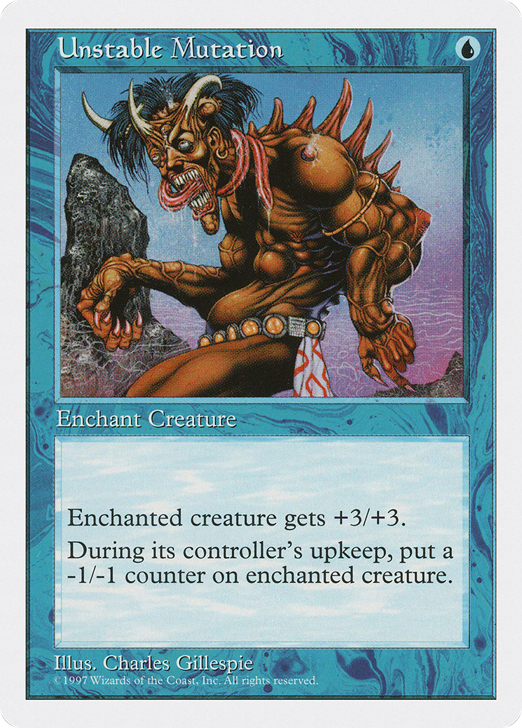 Unstable Mutation (5ED-131) [Fifth Edition] MTG Single Wizards of the Coast